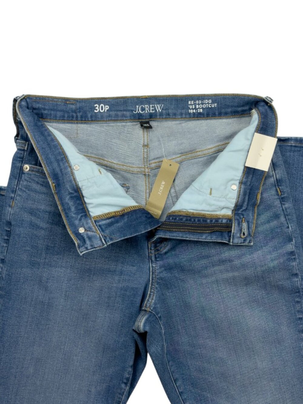 J.Crew 2003 Super-Stretch Denim Bootcut Jeans Women' Size 30P Dark Indigo NWT - Picture 8 of 12